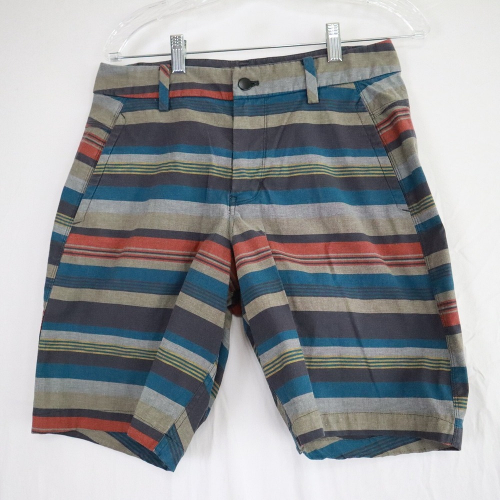Lululemon Shorts Mens 32 Chino Golf Resort Casual Flat Front‎ Colorful Striped